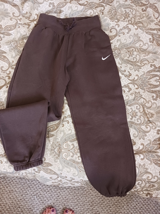 Nike Pants - Womens Brown Sweatpants with Swoosh Logo